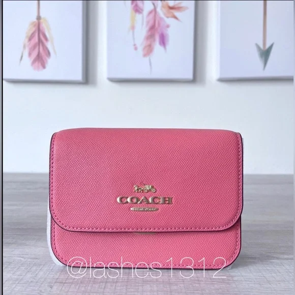 COACH Bag Brynn Mini Crossbody -  Pink Taffy C5626 - Picture 2 of 9